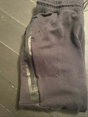 Nike Tech Kids Black Joggers with Logo